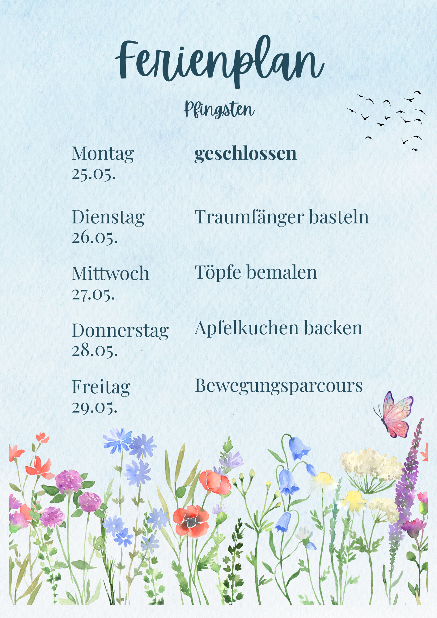 Read more about the article Ferienplan Pfingsten