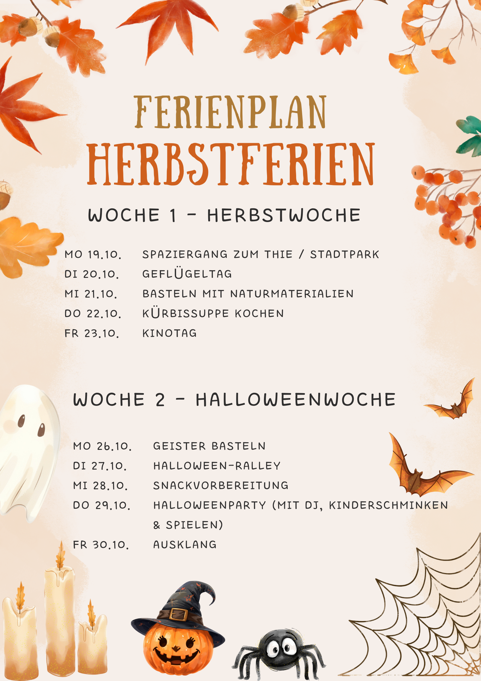 Read more about the article Ferienplan Herbst